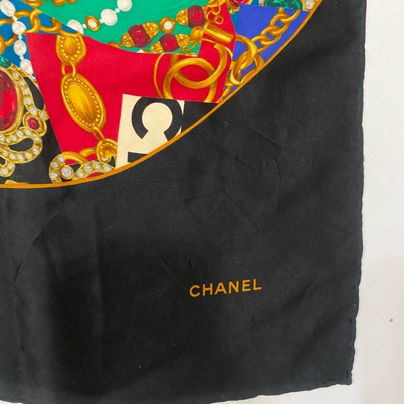 CHANEL Vintage Jewel Print Silk Scarf - Picture 12 of 14